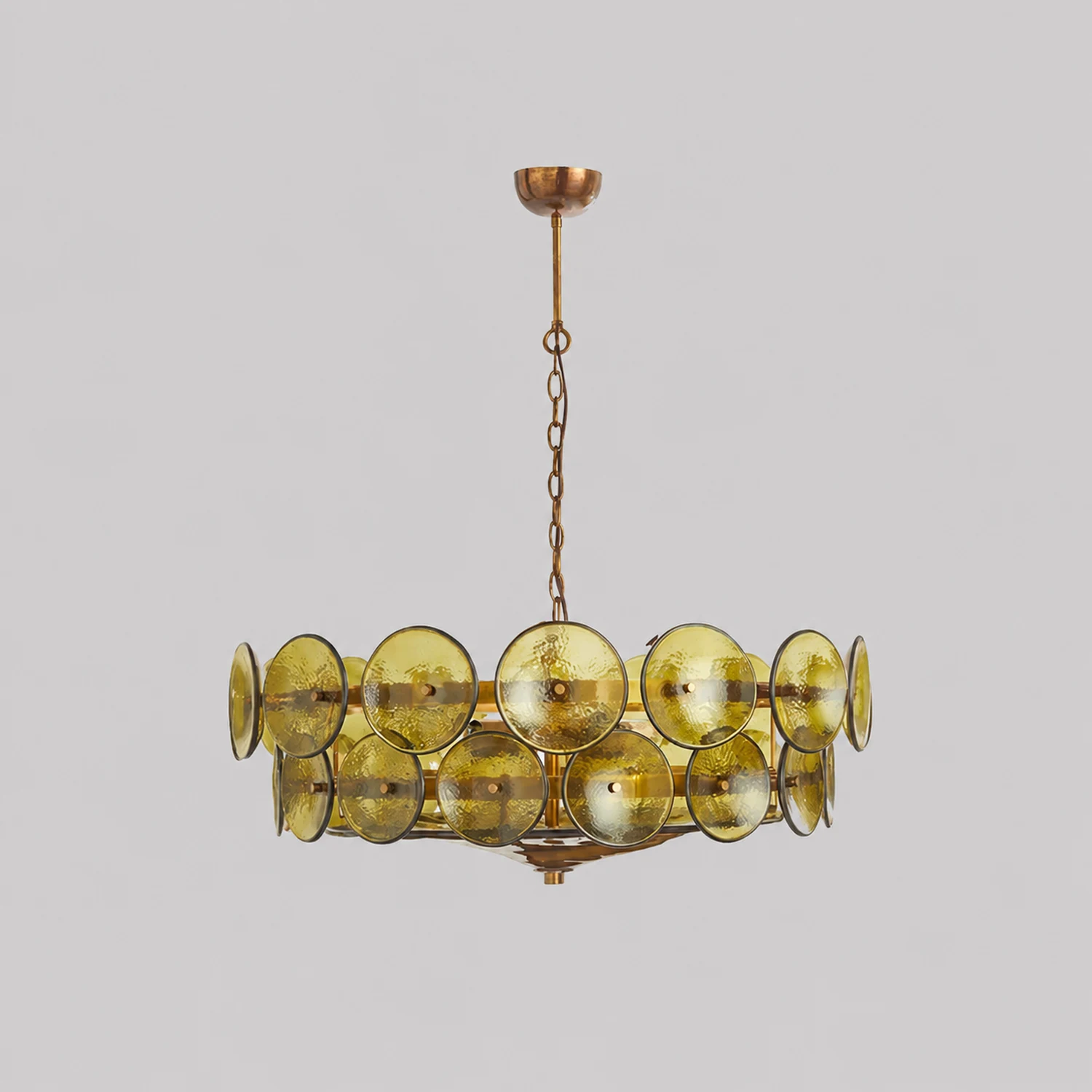 Solaris Disc Murano Chandelier - Lumpaz
