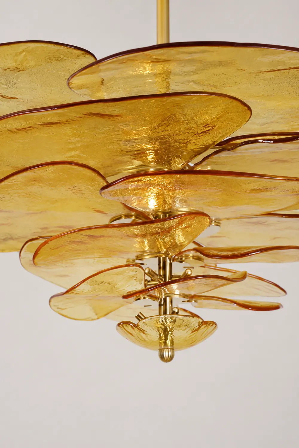 Golden Petals Murano Chandelier - Lumpaz