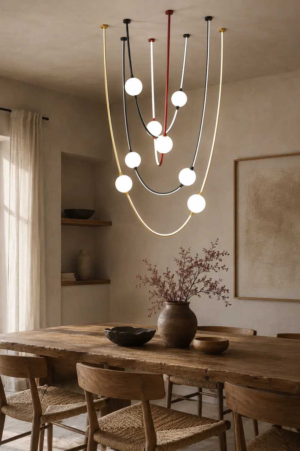 Linea Curva Chandelier - Lumpaz
