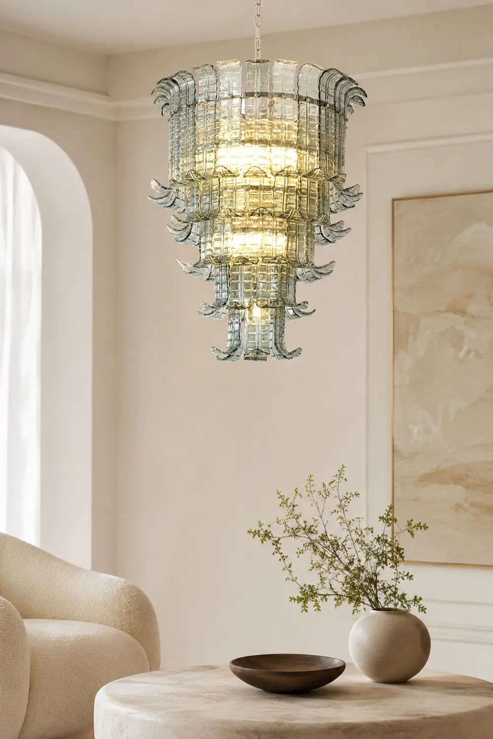 Cascade Murano Chandelier - Lumpaz