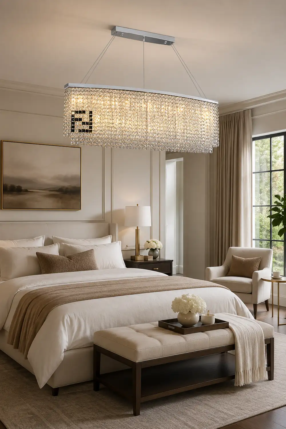 Liliana Rectangle Crystal Chandelier - Lumpaz