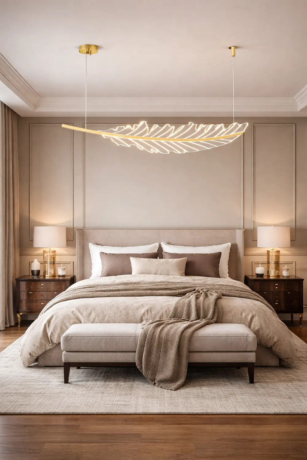 Modern Leaf Shaped Chandelier - Lumpaz