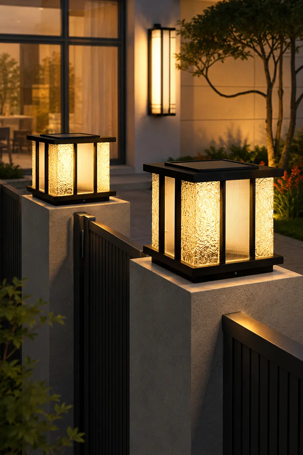 Modern Cube Solar Outdoor Light - Lumpaz