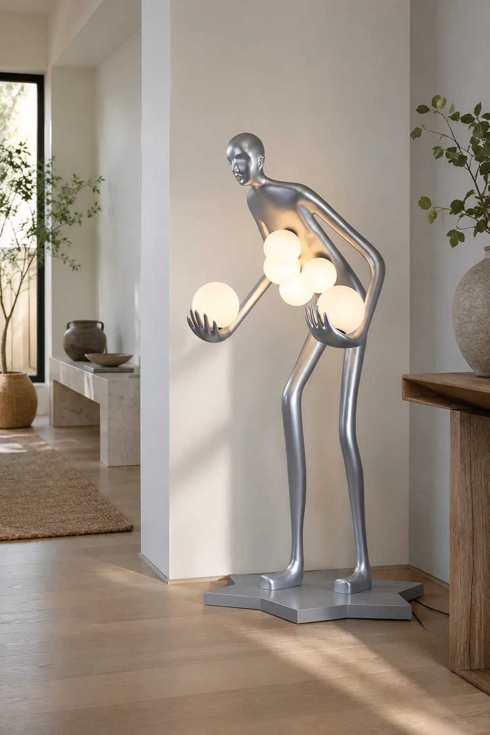 Celestial Guardian Sculpture Floor Lamp - Lumpaz