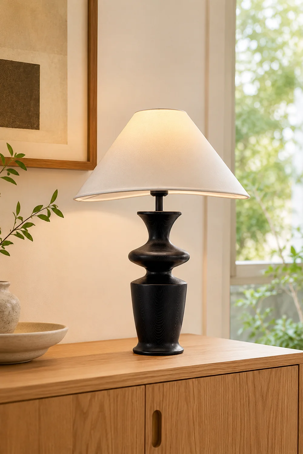 Grace Wood Table Lamp - Lumpaz