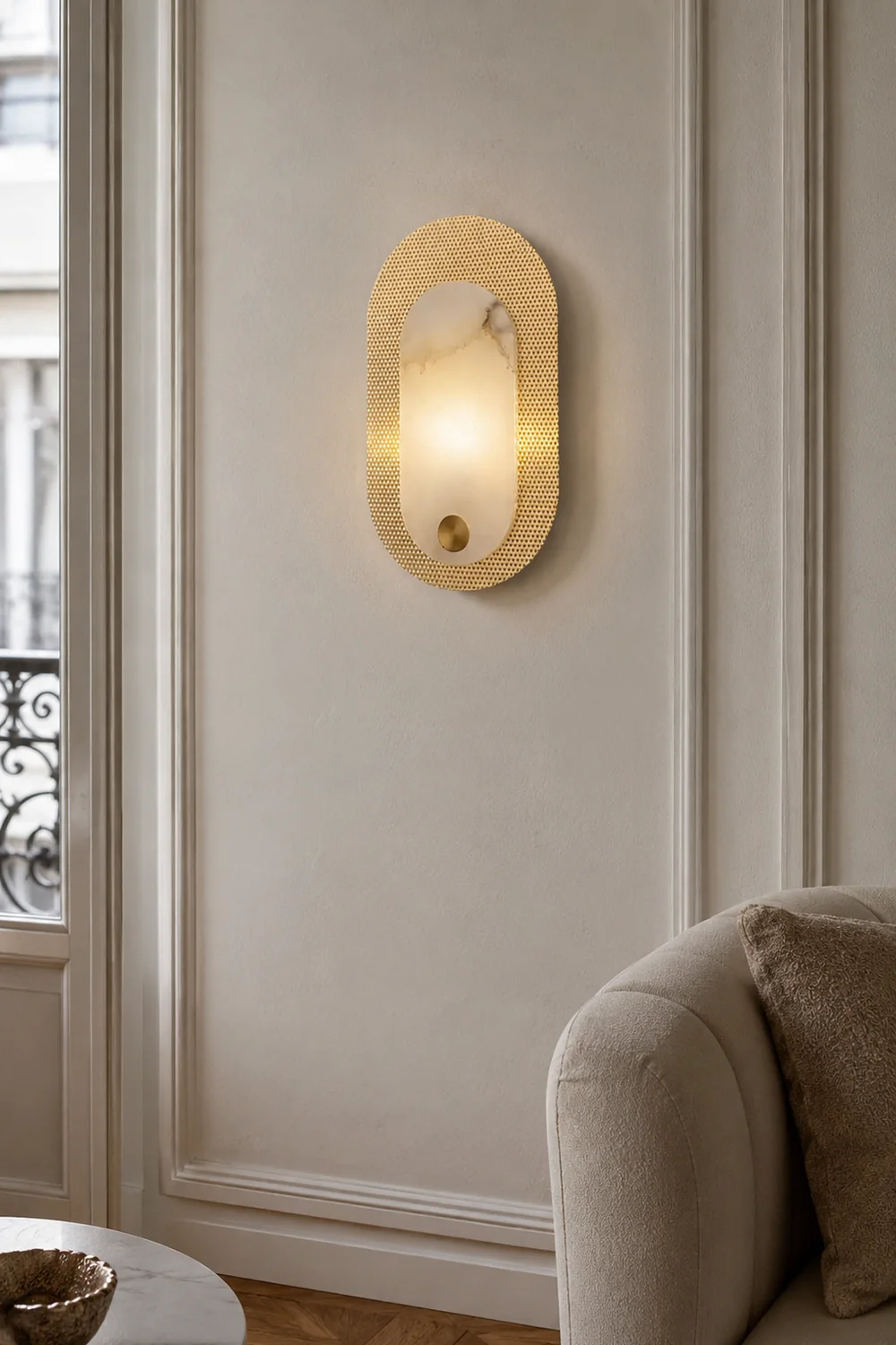 Harlan Alabaster Wall Light - Lumpaz