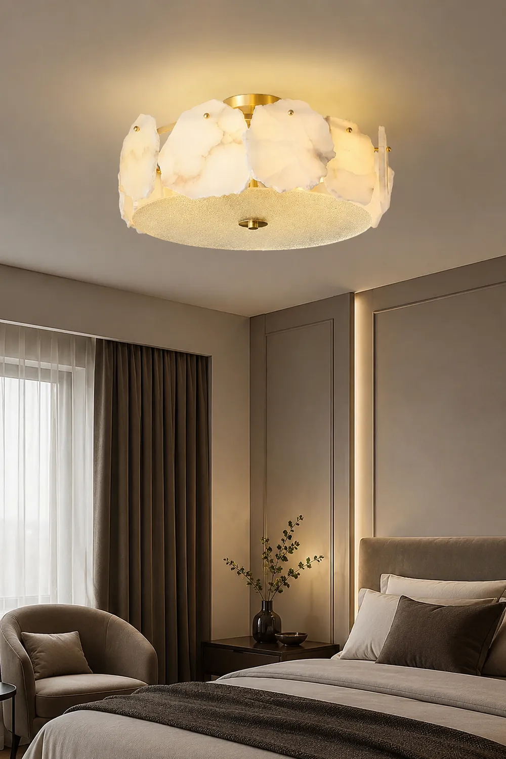 Valeria Alabaster Ceiling Lamp - Lumpaz