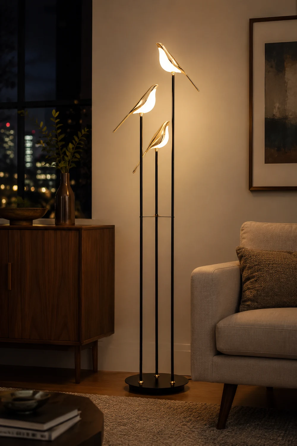 Magpie Perch Floor Lamp - Lumpaz