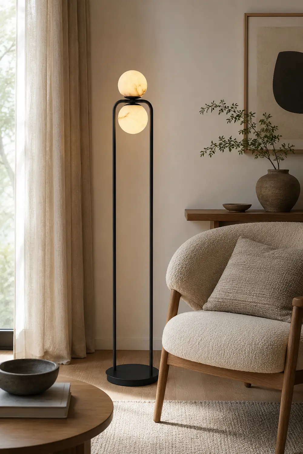 Alabaster Tribeca Floor Lamp - Lumpaz