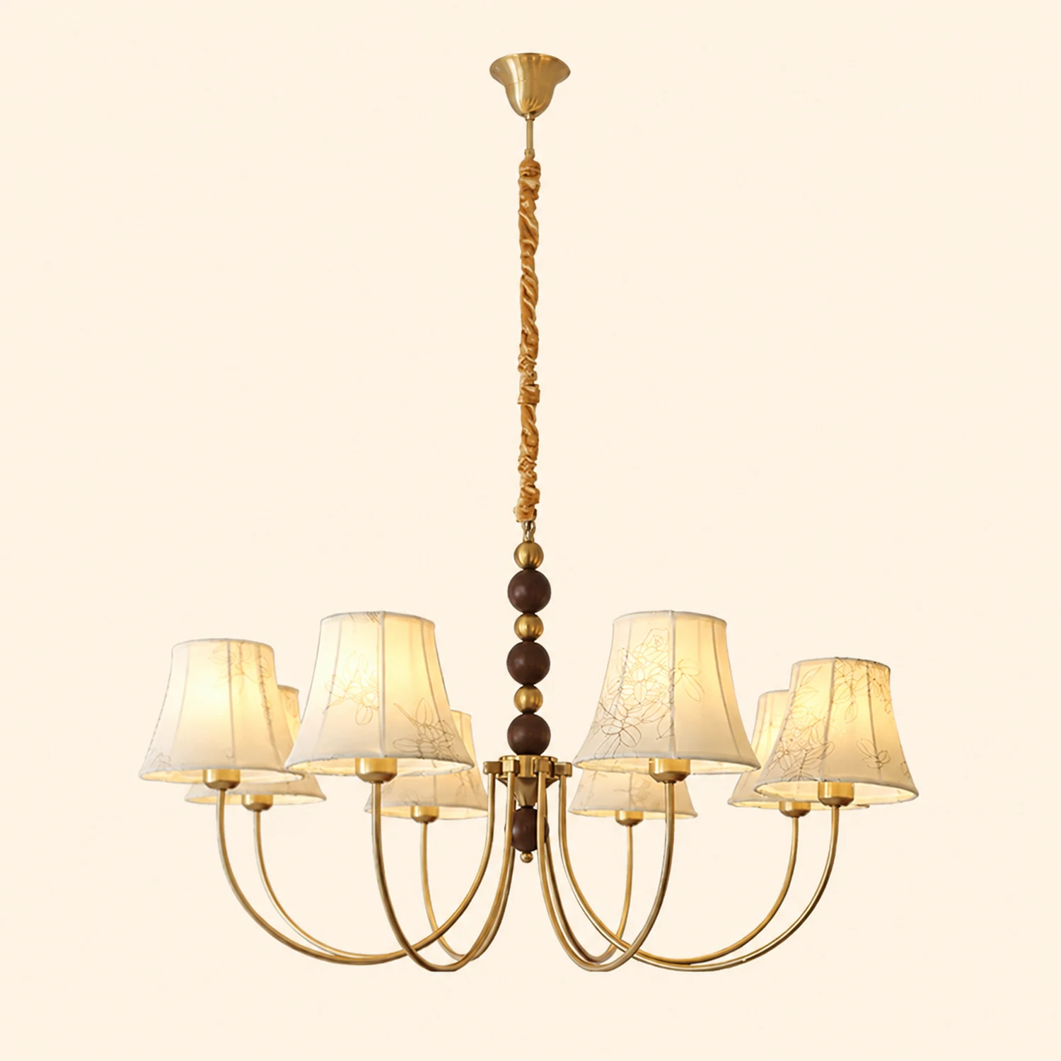 Orchid Fabric Chandelier - Lumpaz