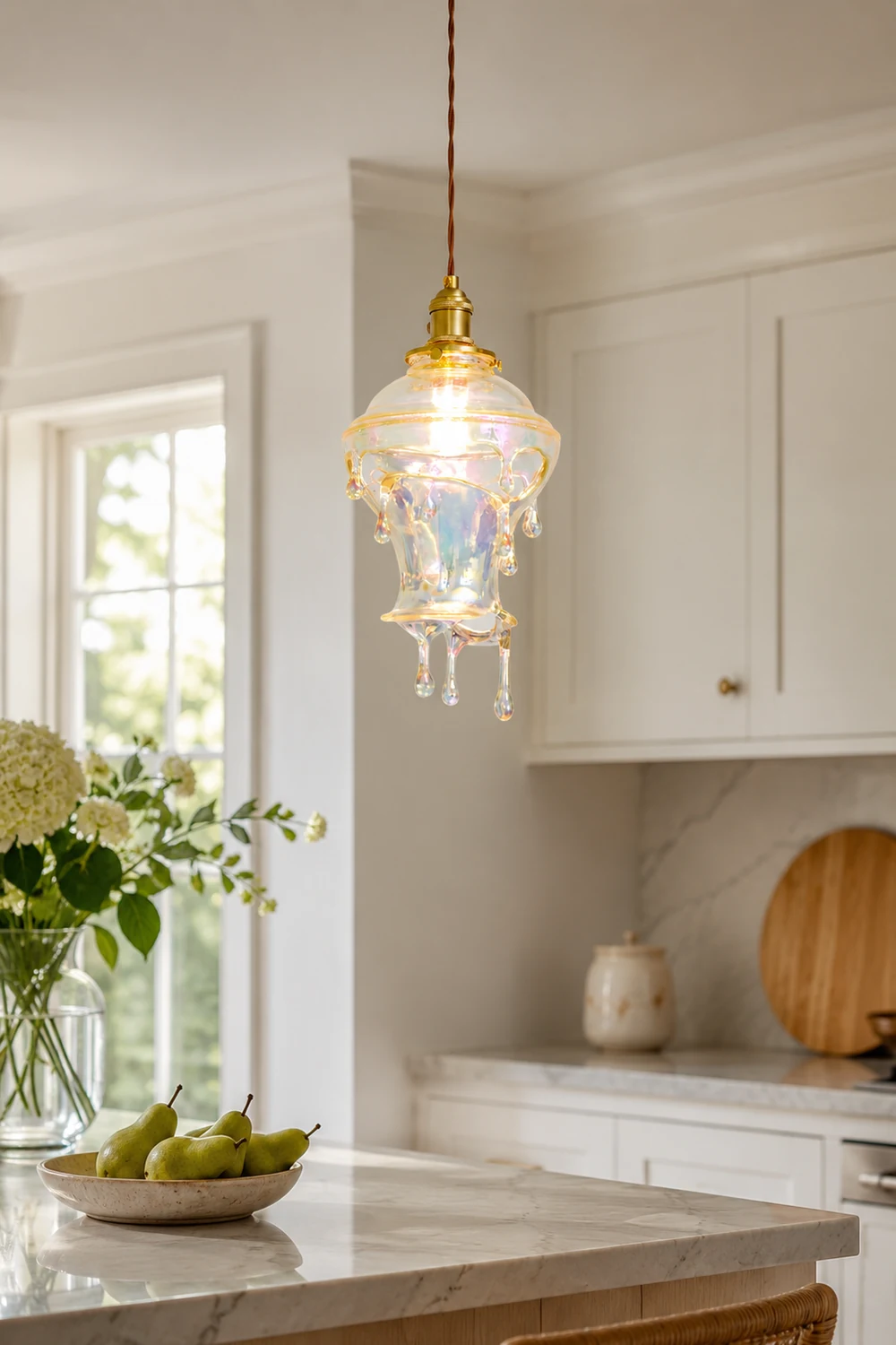 Water Droplets Resin Pendant Lamp - Lumpaz