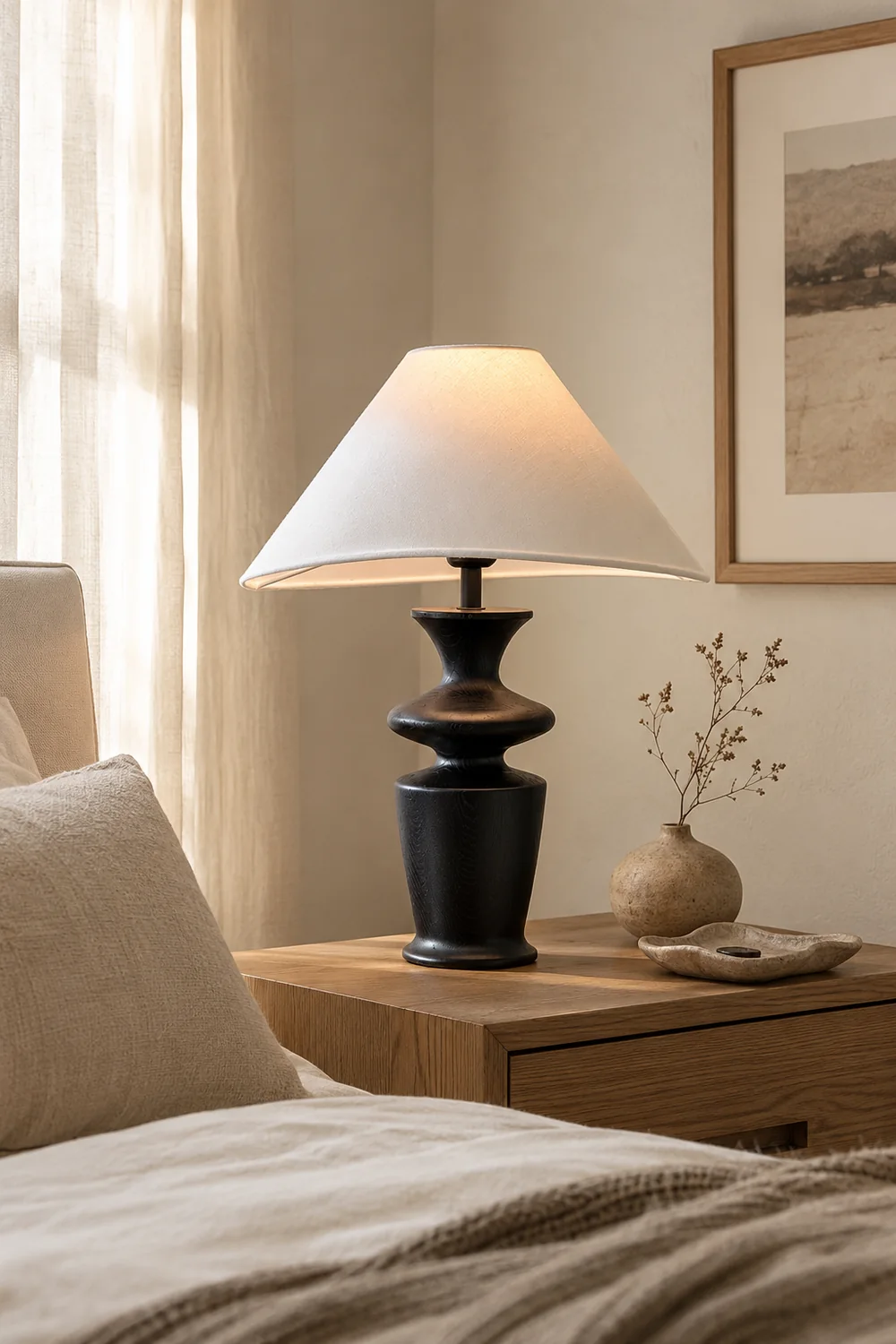 Grace Wood Table Lamp - Lumpaz