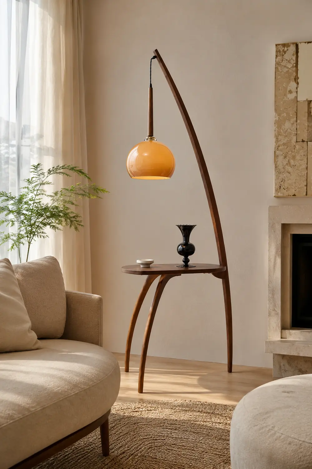 Arc Sphere Floor Lamp - Lumpaz