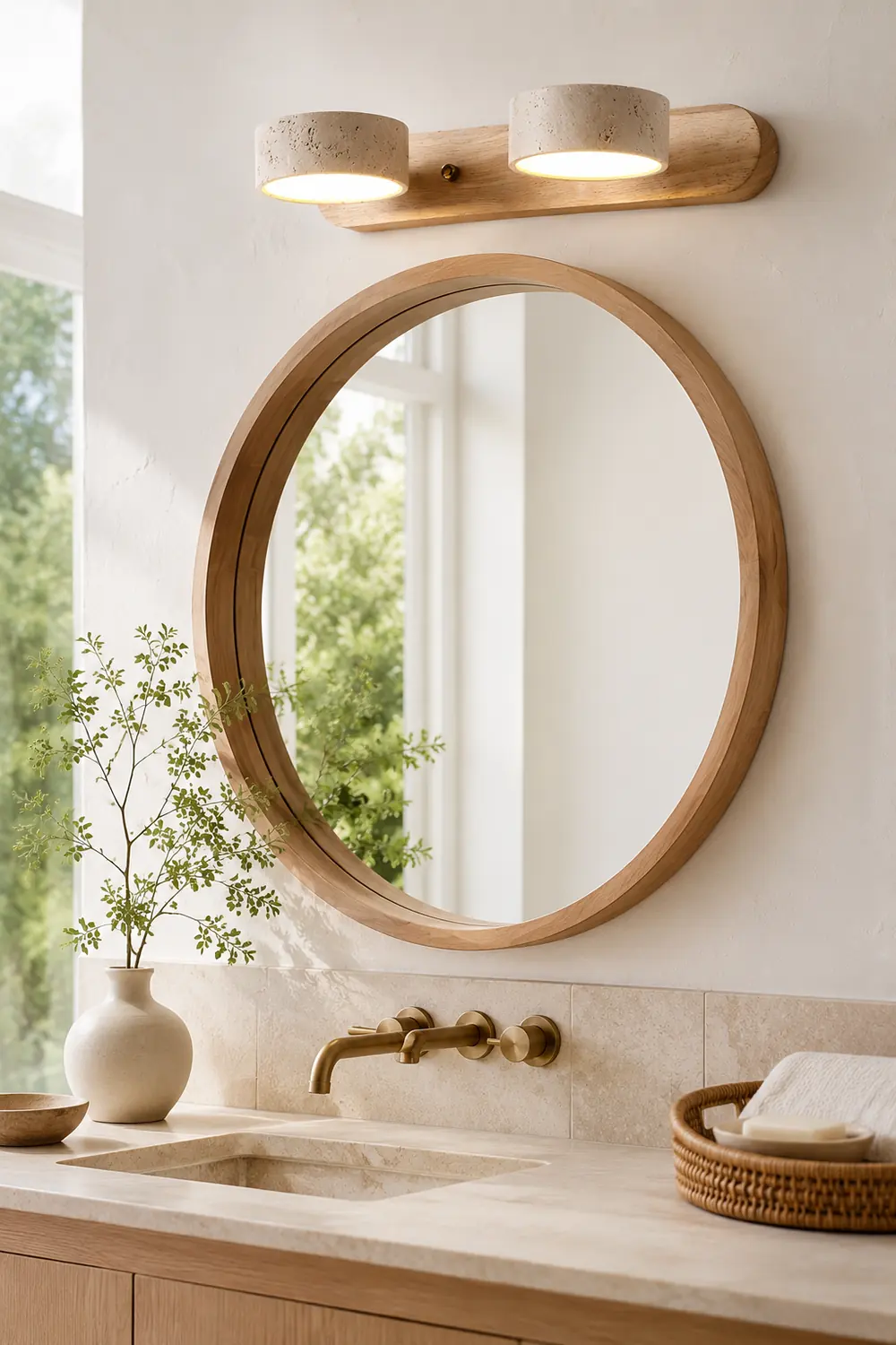 Travertine Duo Wall Light - Lumpaz