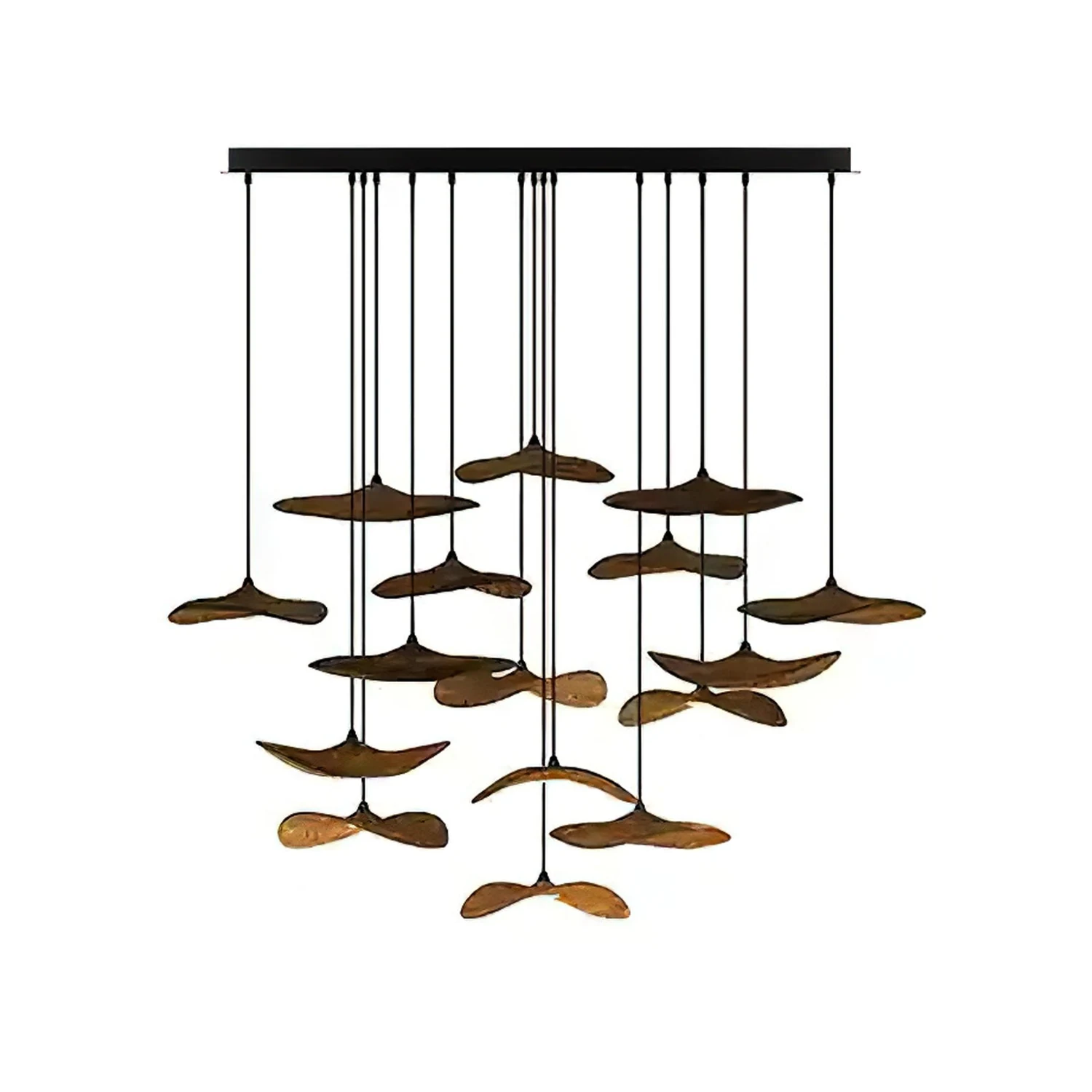 Empty Leaf Chandelier - Lumpaz