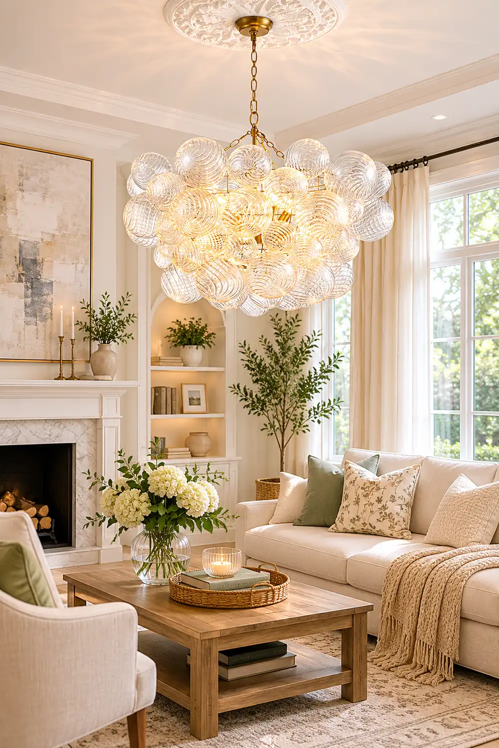 Glass Ball Bubbles Chandelier - Lumpaz