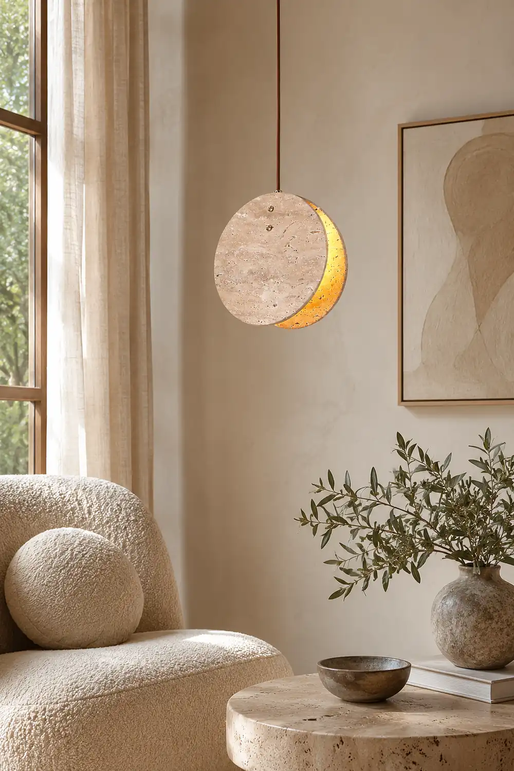 Solstice Stone Pendant Light - Lumpaz
