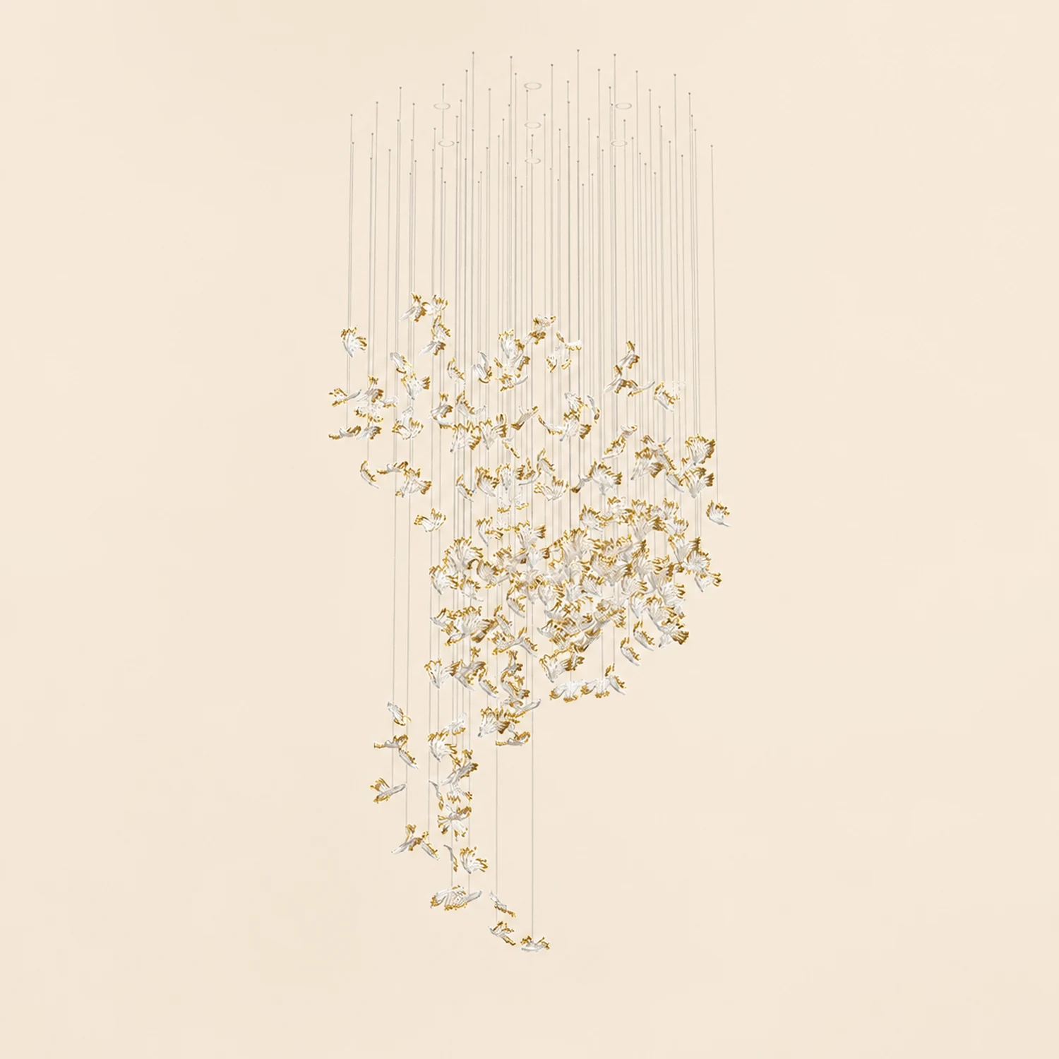 Frosted Petals Frozen Chandelier - Lumpaz