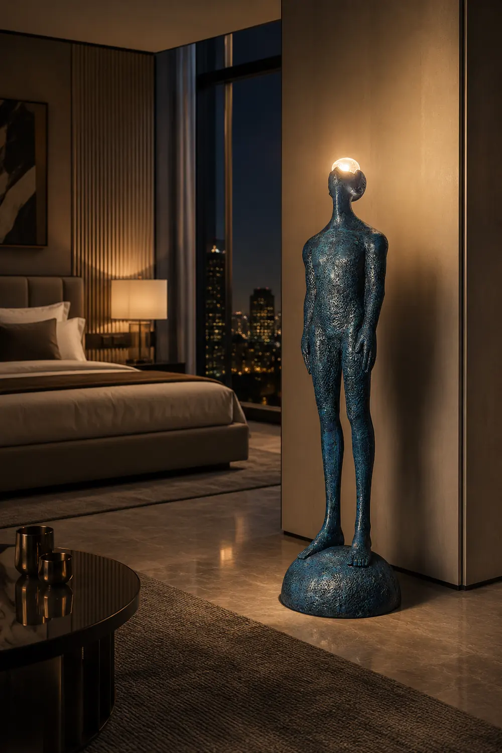 Atlas Guardian Sculpture Floor Ornaments - Lumpaz