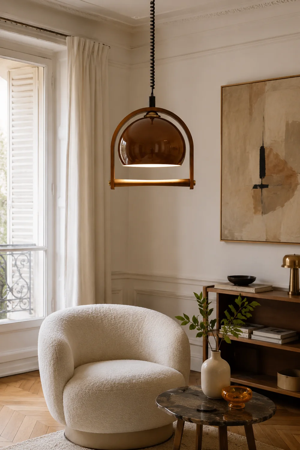 Pallade Coffee Pendant Lamp - Lumpaz