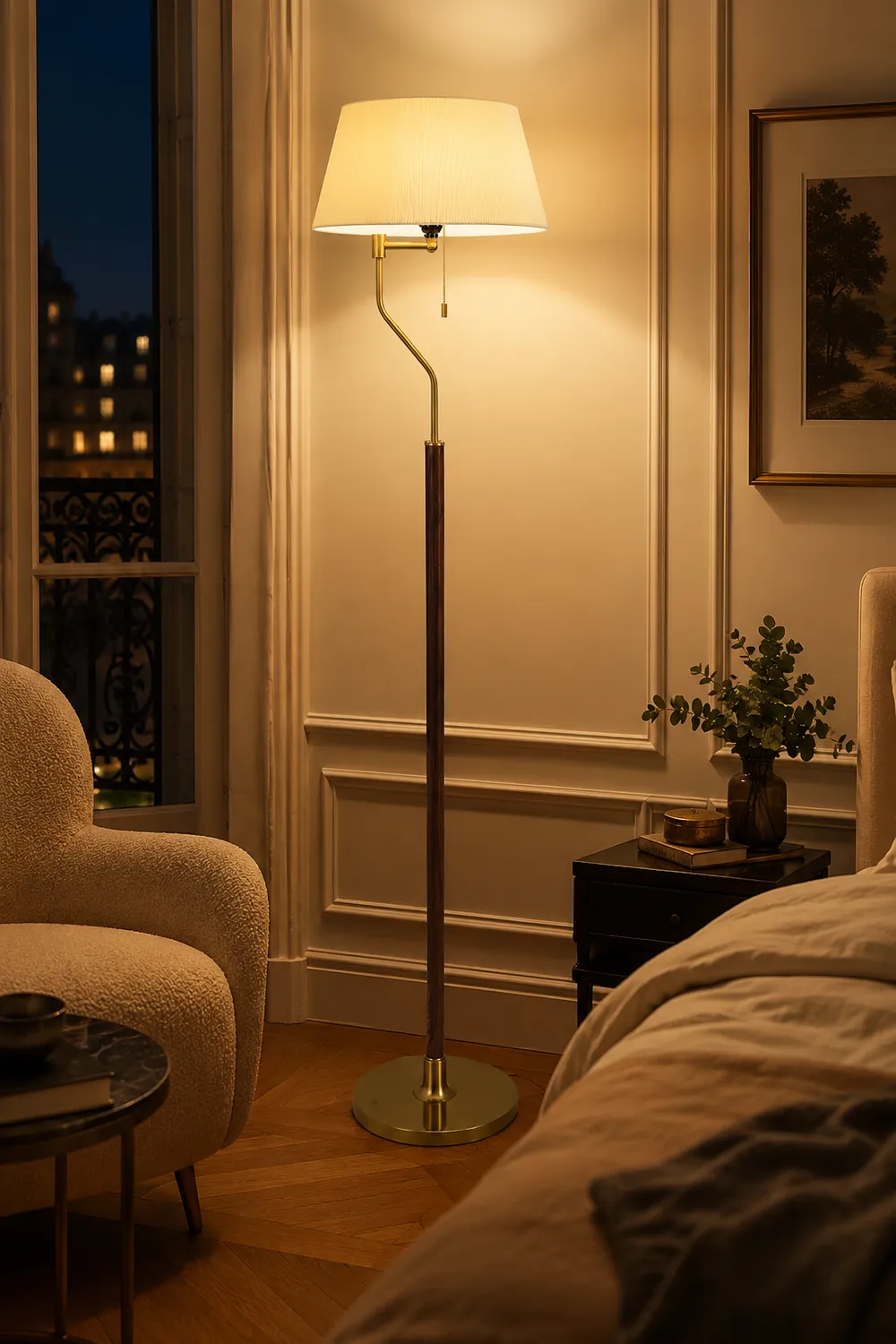 Walnut Whisper Floor Lamp - Lumpaz