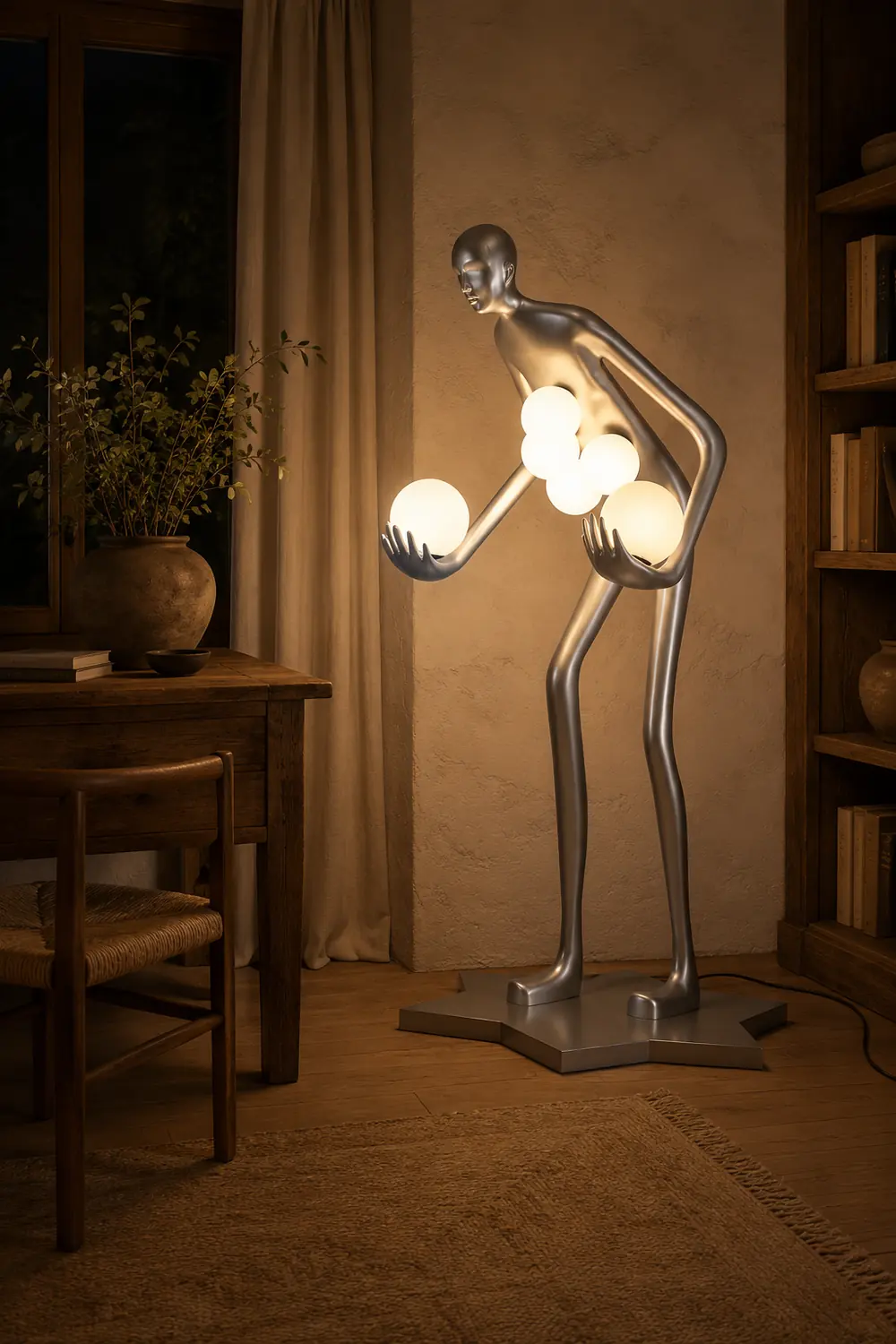 Celestial Guardian Sculpture Floor Lamp - Lumpaz
