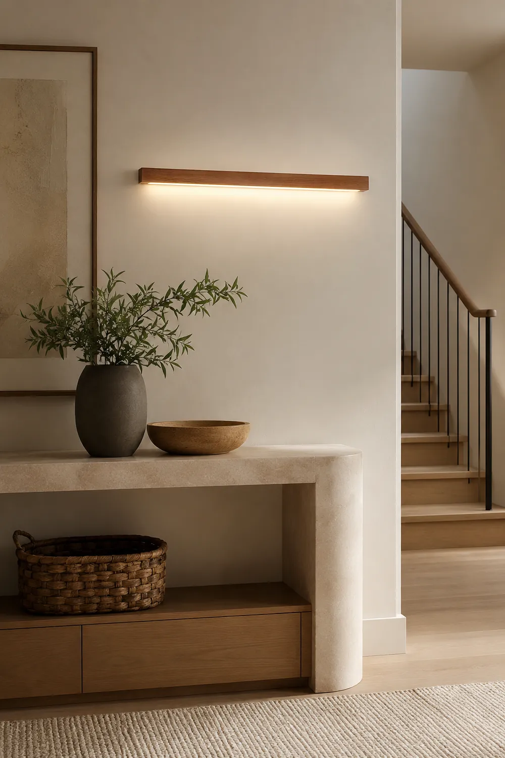 Arlo Linear Wood Wall Light - Lumpaz