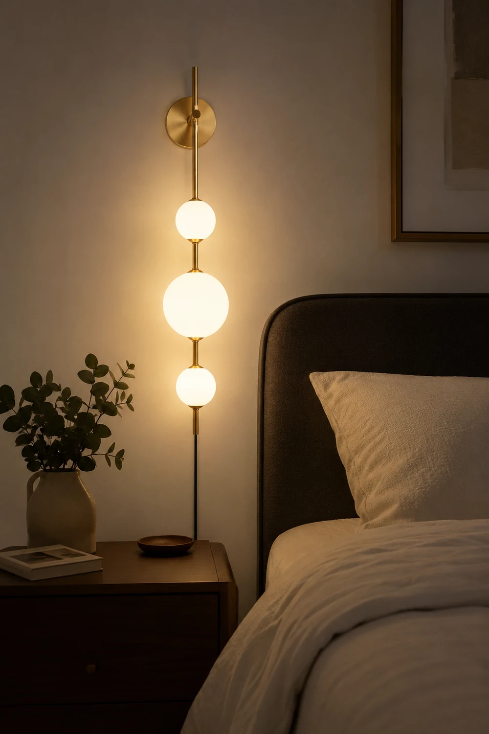 Vertical Globe Plug In Wall Lamp - Lumpaz
