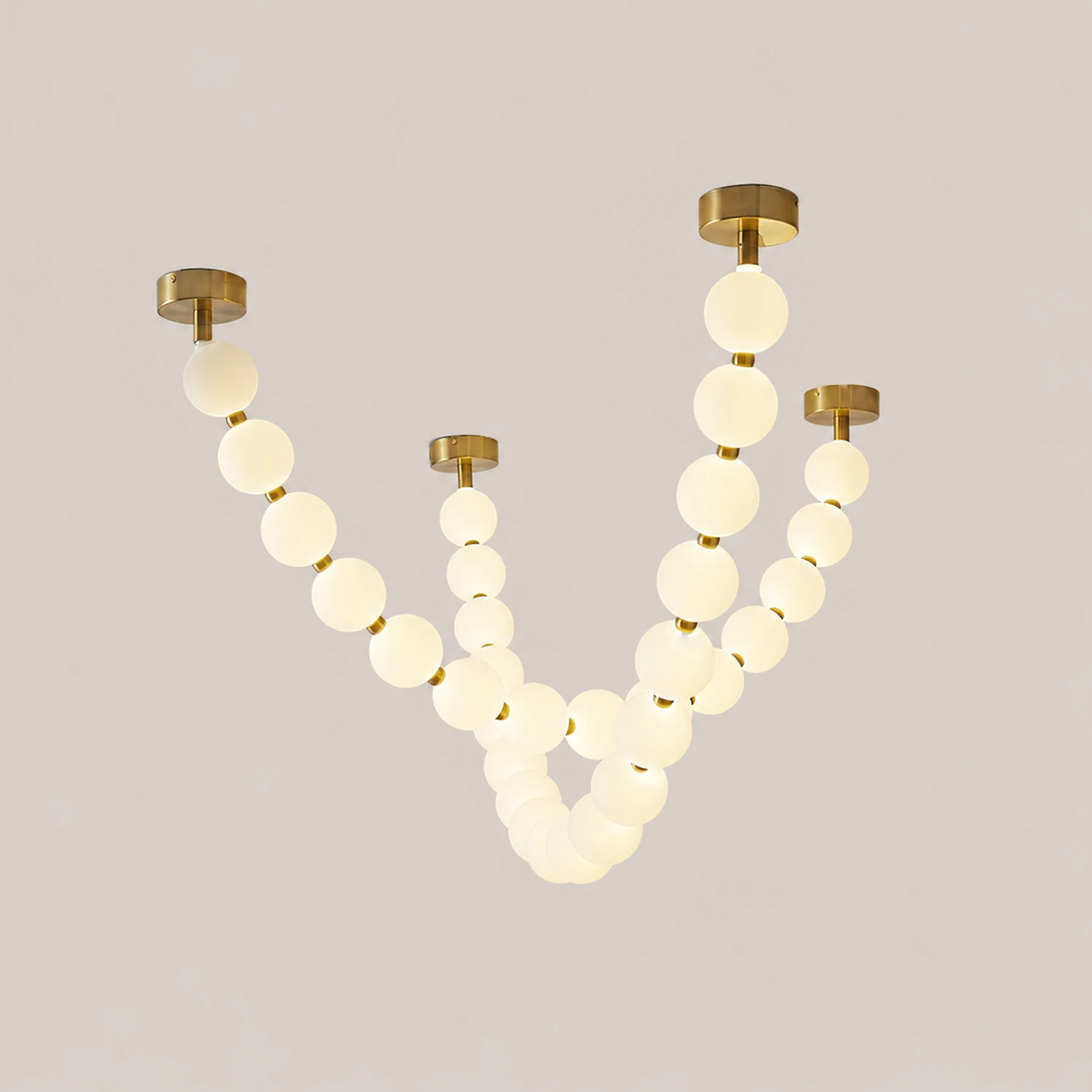 Pearl Necklace Balls Chandelier - Lumpaz