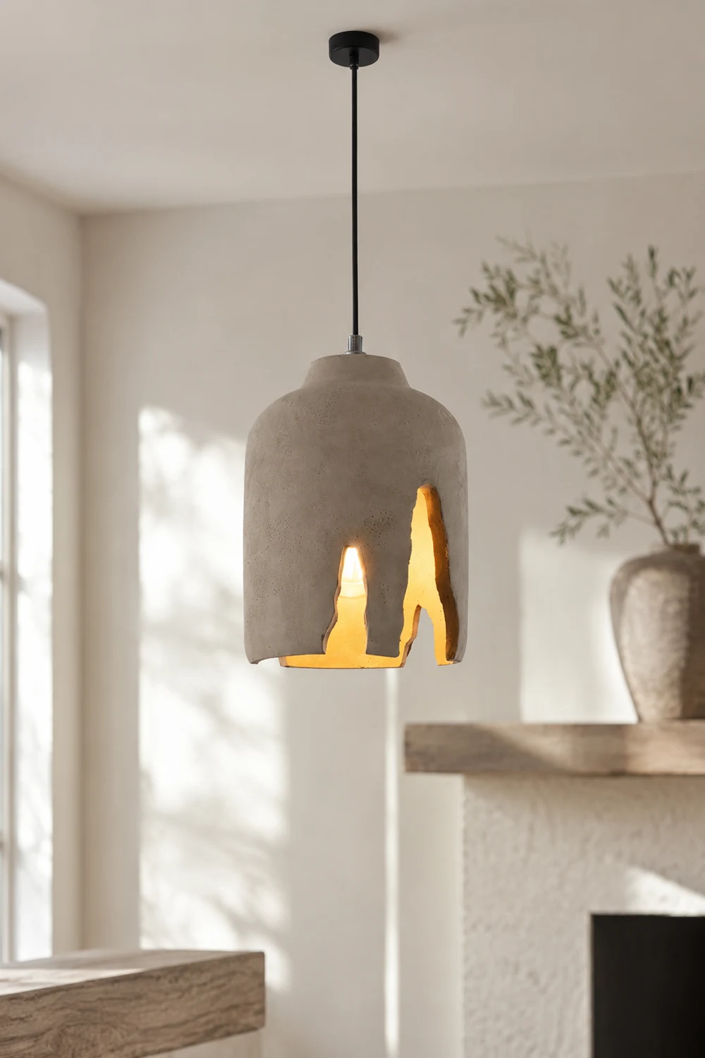 Cement Hanging Lamp - Lumpaz