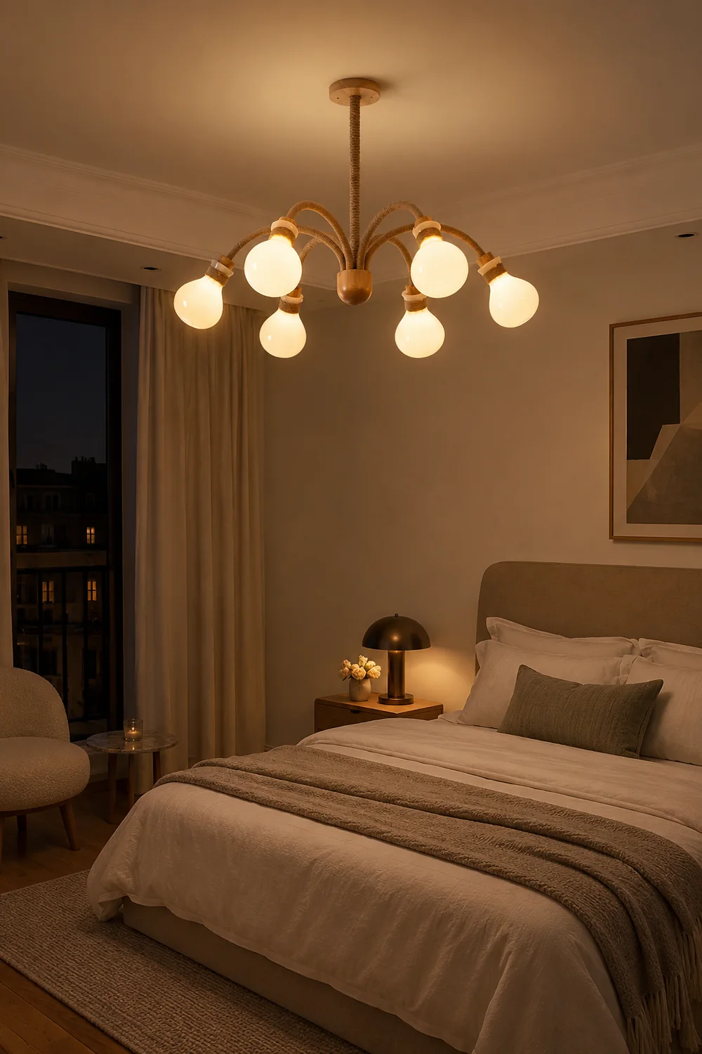 Hemp Rope Chandelier - Lumpaz