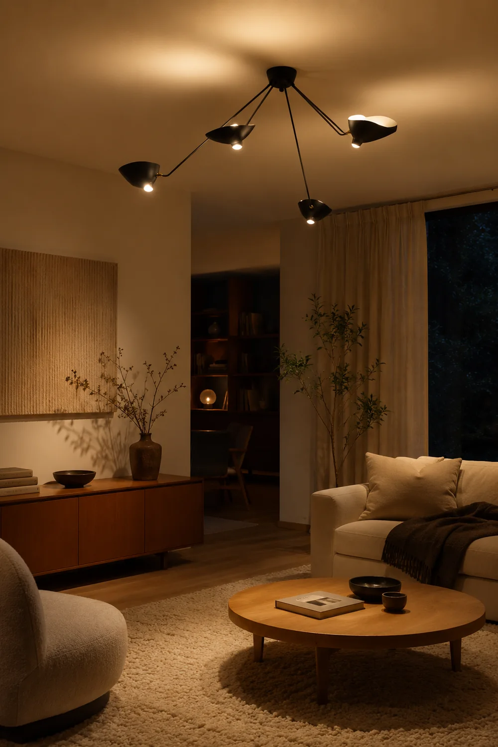 Serge Mouille Ceiling Lamp B - Lumpaz
