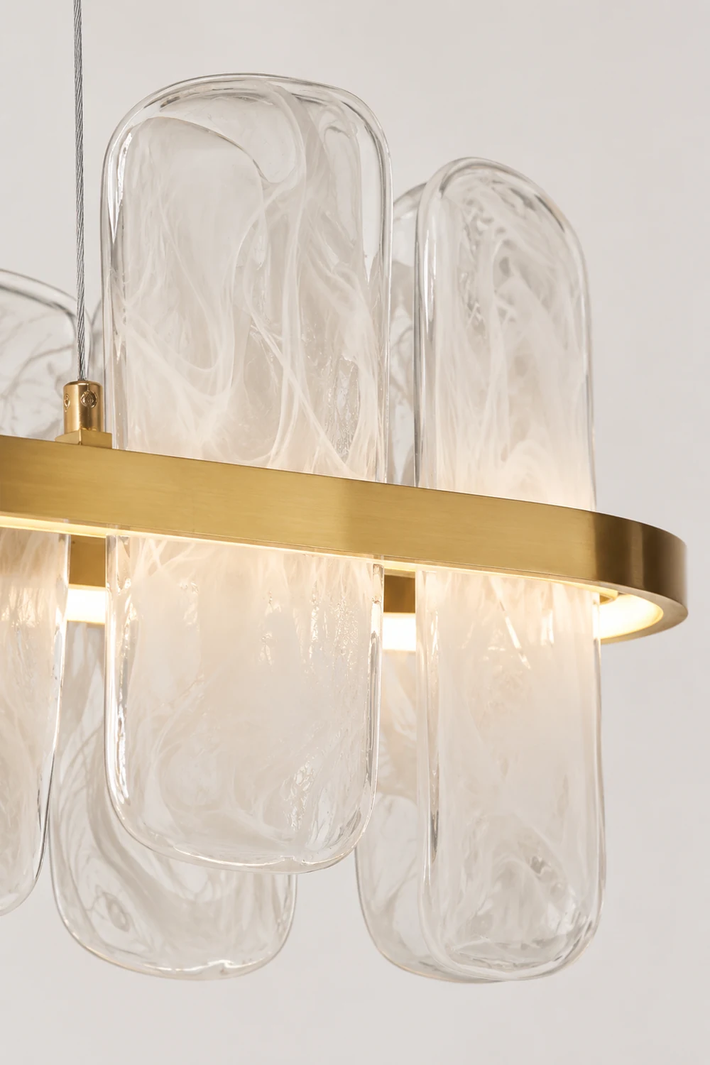 Mille Long Glass Chandelier - Lumpaz