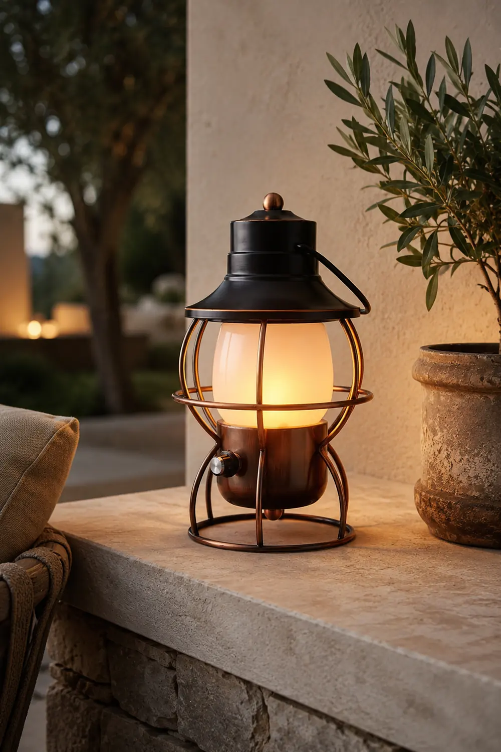 Railroad Lantern Table Lamp - Lumpaz