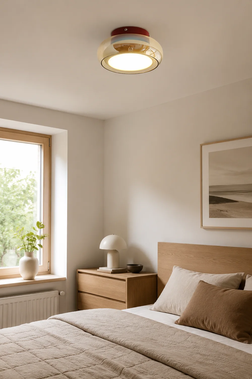 Vintage Small Acrylic LED Ceiling Light - Lumpaz