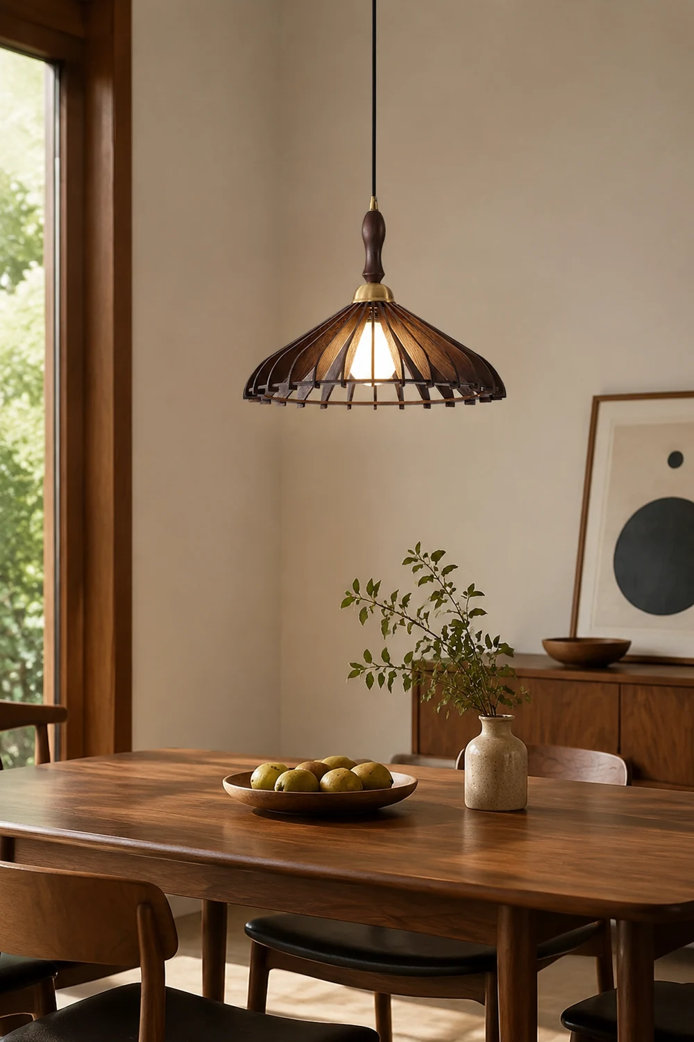 Umbrella Wood Pendant Lamp - Lumpaz