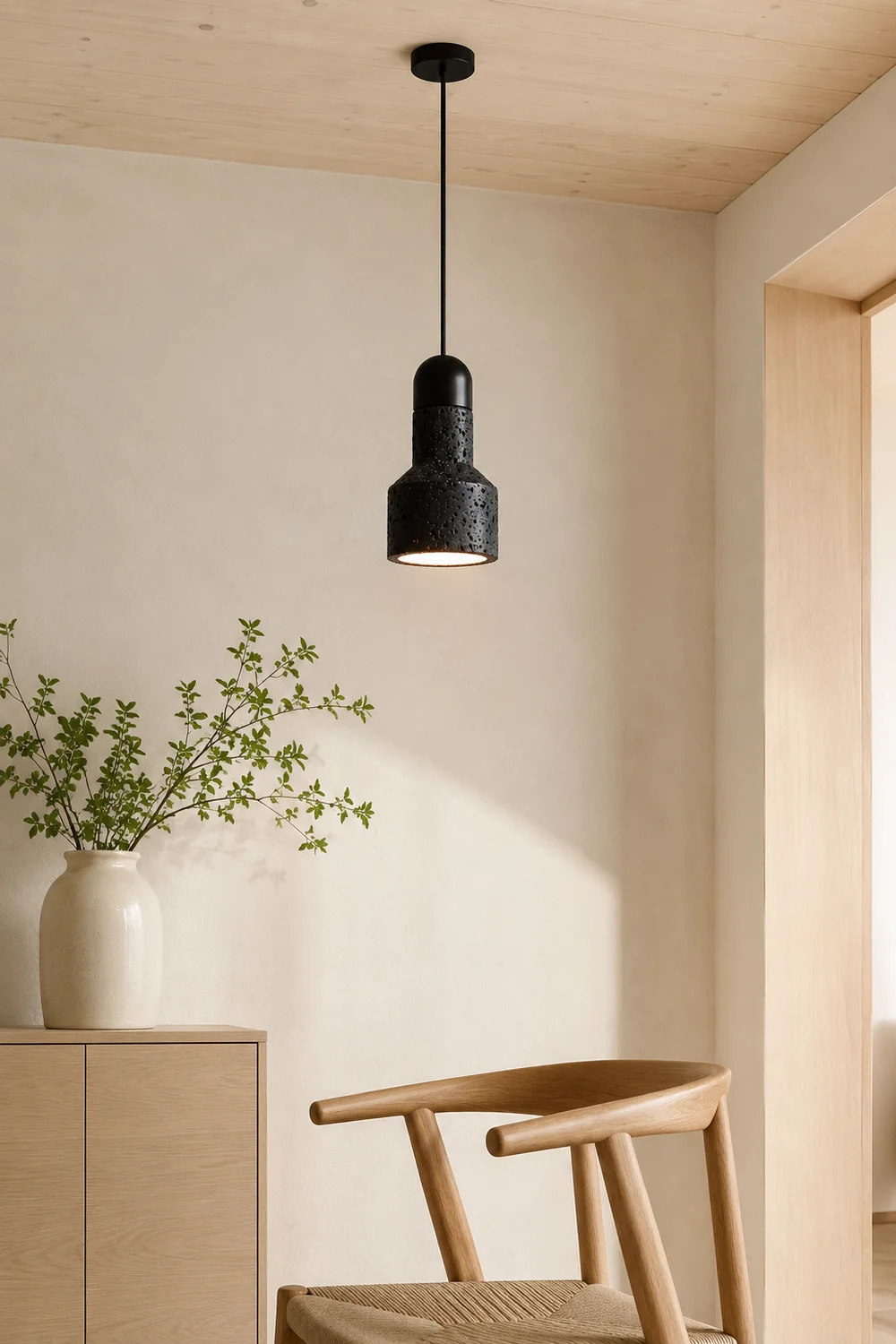 Qie Stone Pendant Lamp - Lumpaz