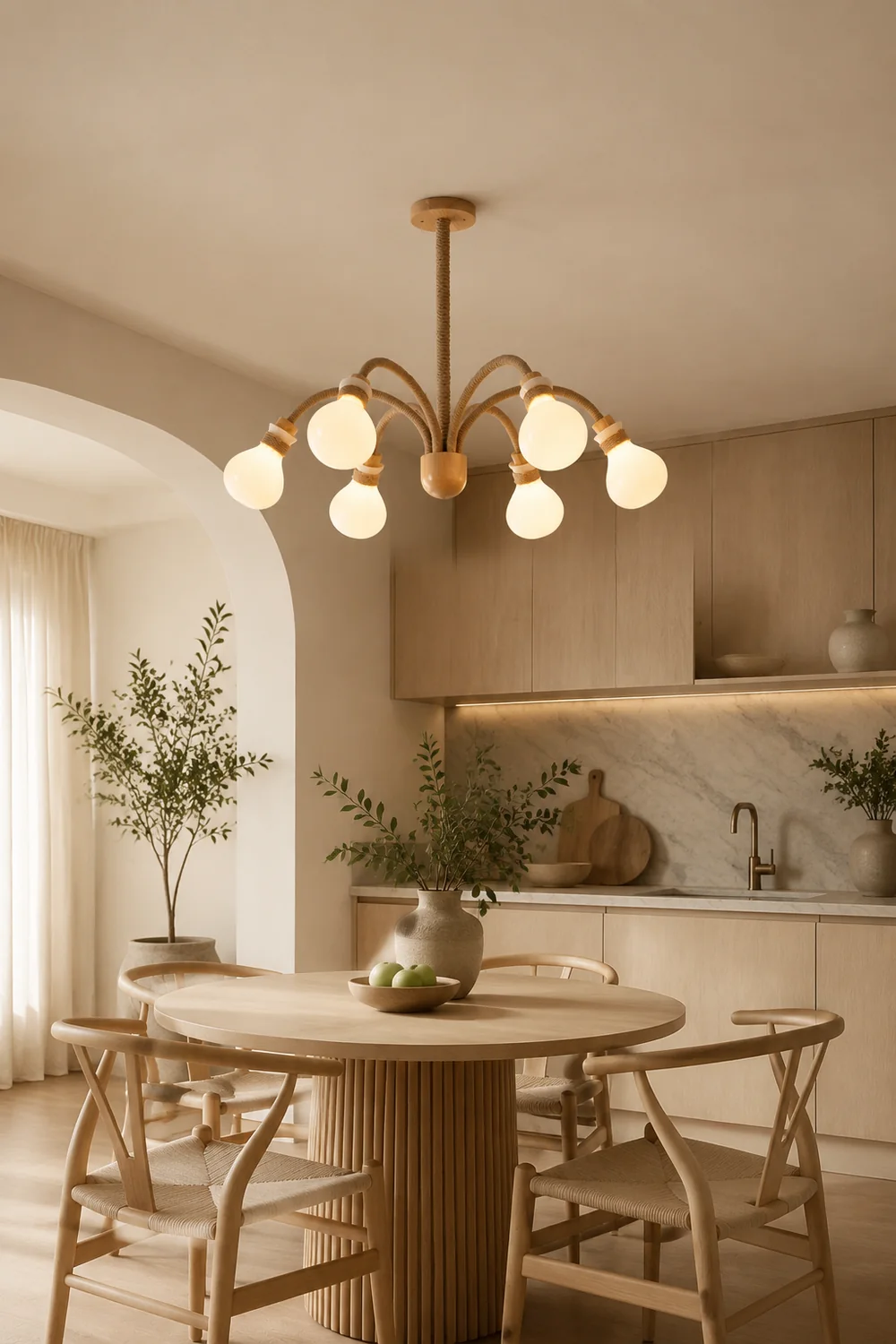 Hemp Rope Chandelier - Lumpaz