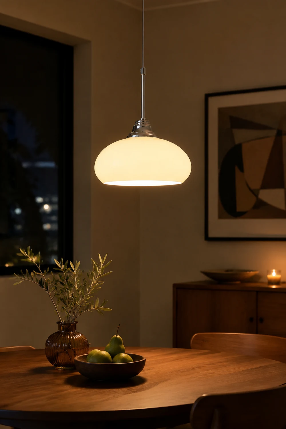 Cream Bell Pendant Lamp - Lumpaz