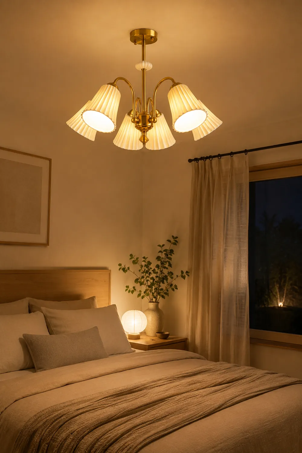 Asea Brass Chandelier - Lumpaz