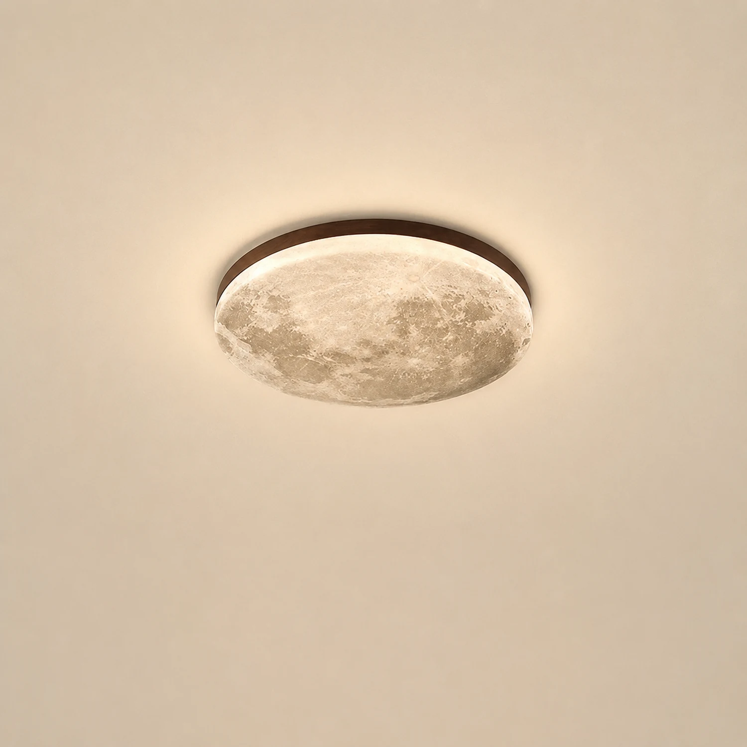 Creative Round Moon LED Ceiling Light - Lumpaz