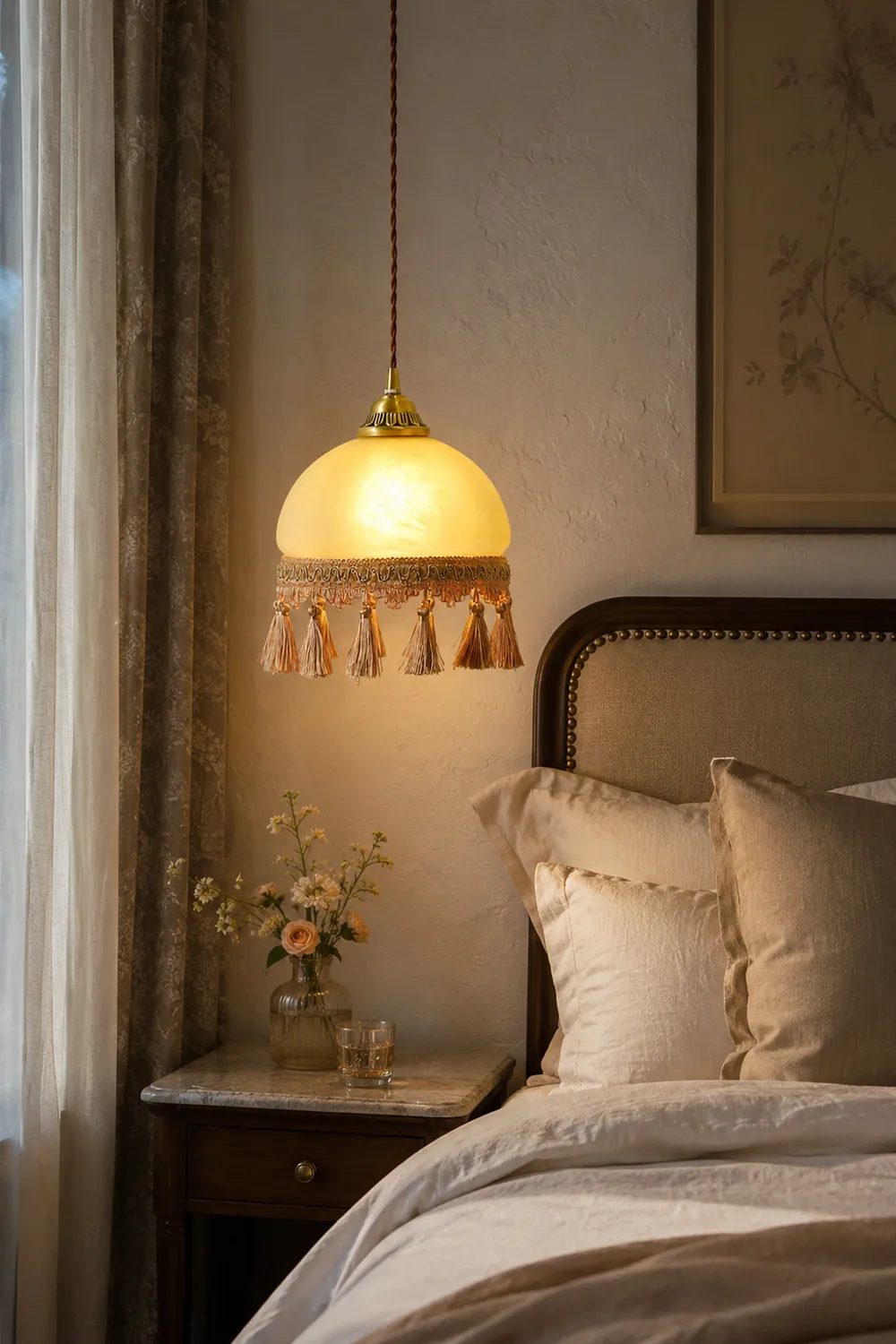 French Tassels Brass Pendant Light - Lumpaz