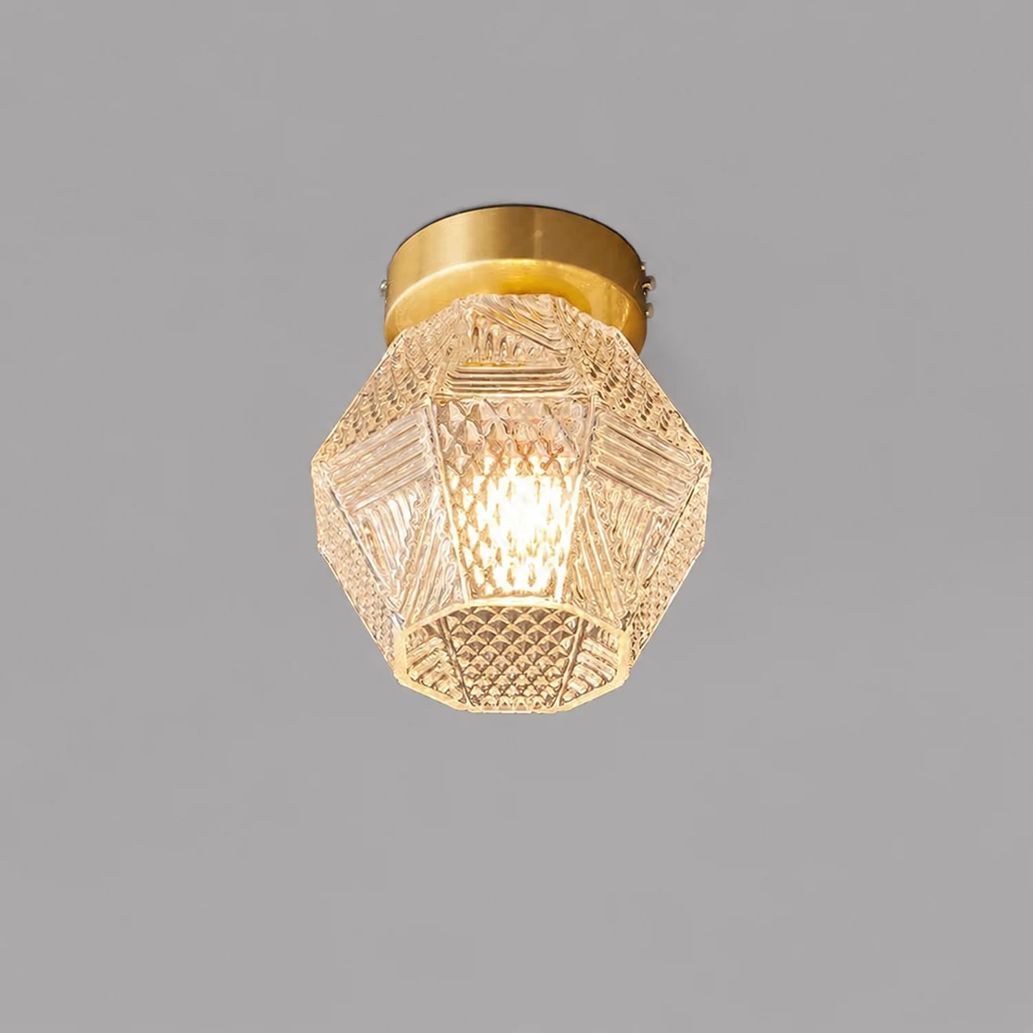 Diamond Cut Art Deco Ceiling Light - Lumpaz