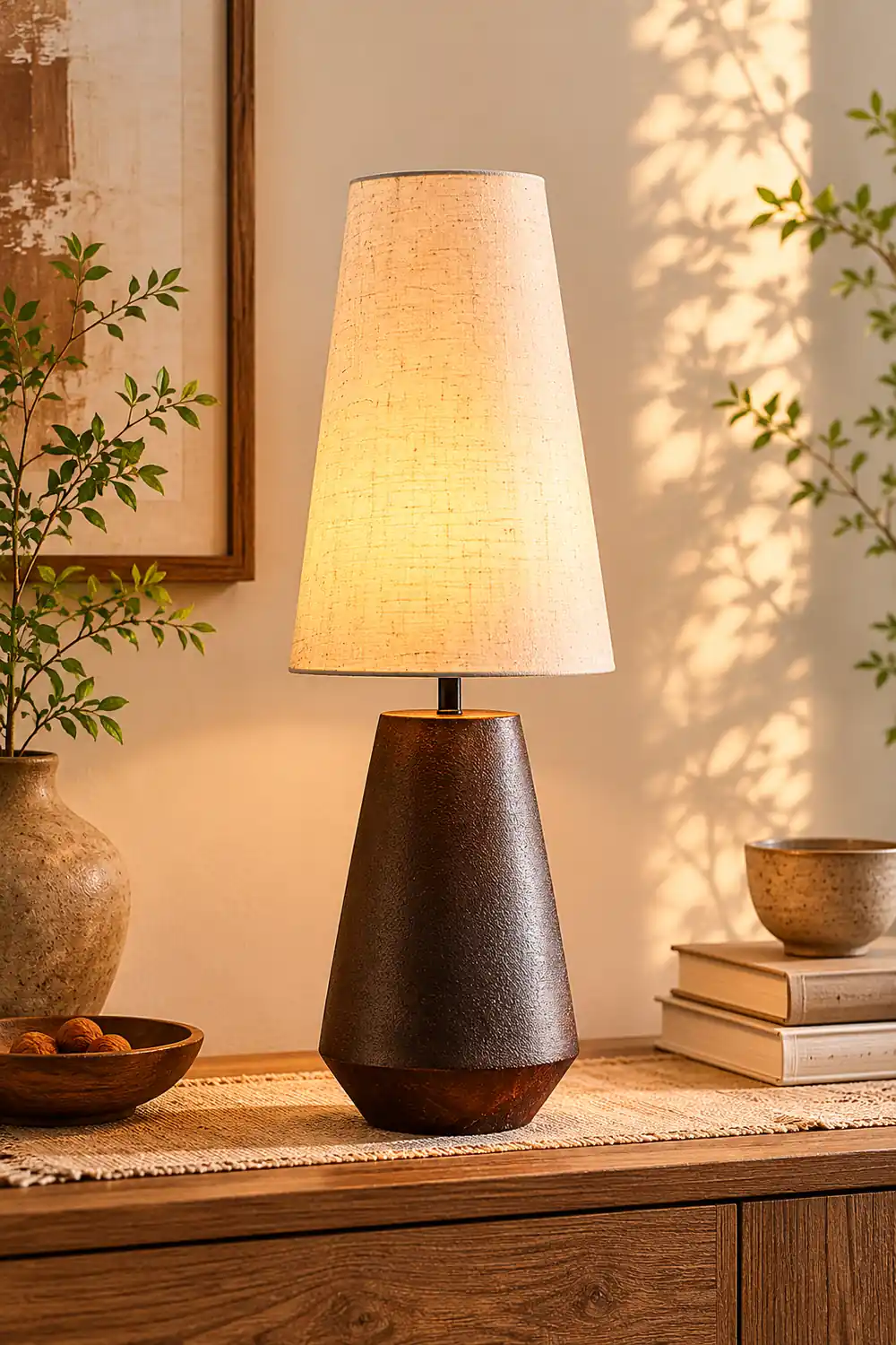 Ceramic Tapered Table Lamp - Lumpaz