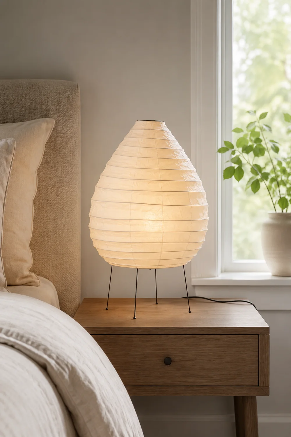 Washi Paper 22N Table Lamp - Lumpaz