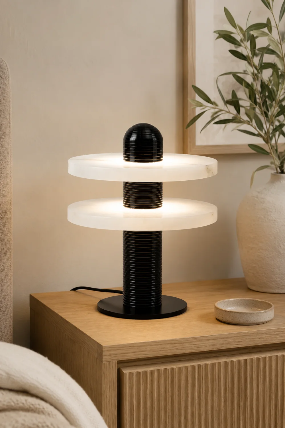Alabaster Planes Table Lamp - Lumpaz