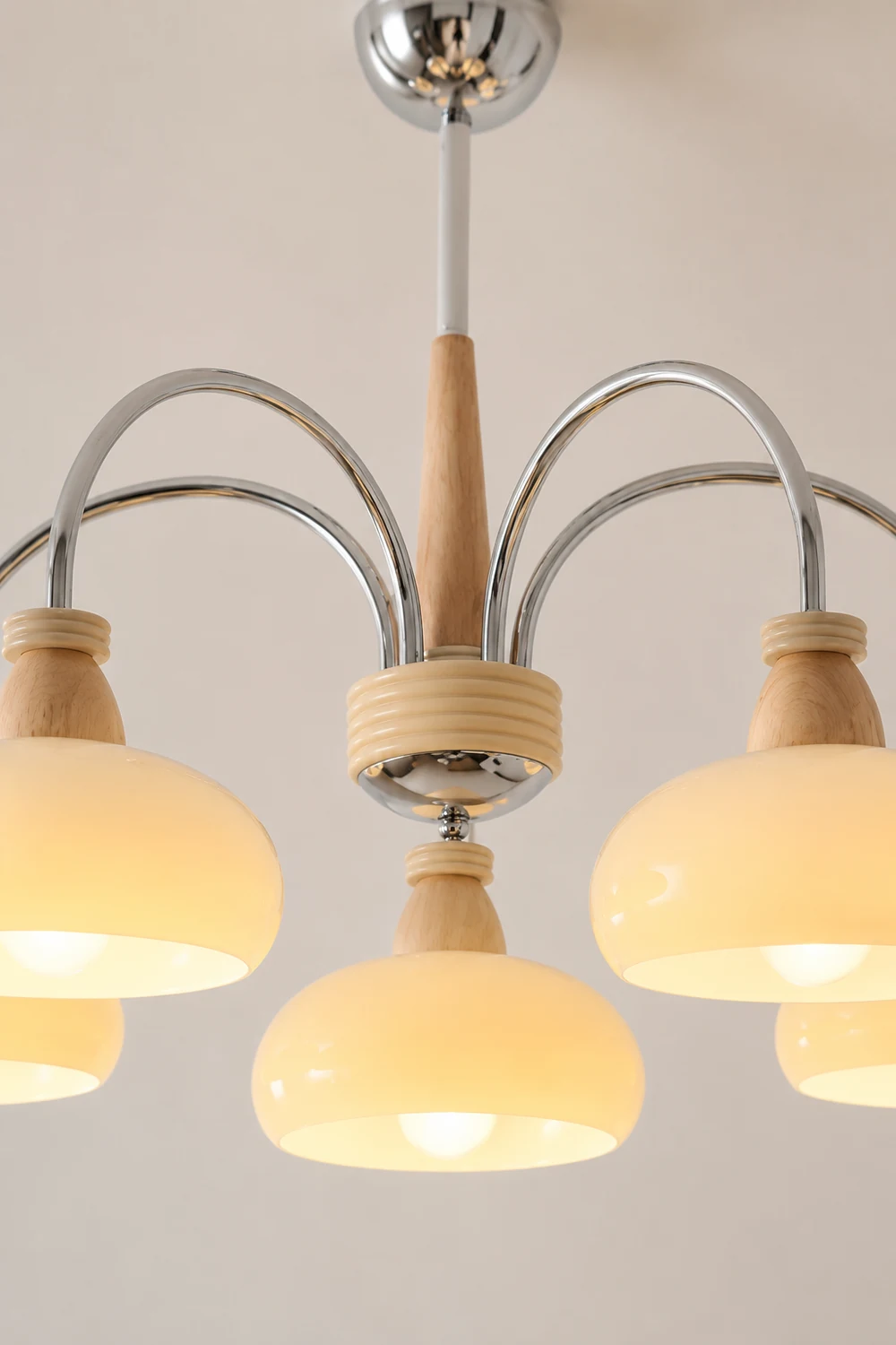 Persimmon Wood Chandelier - Lumpaz
