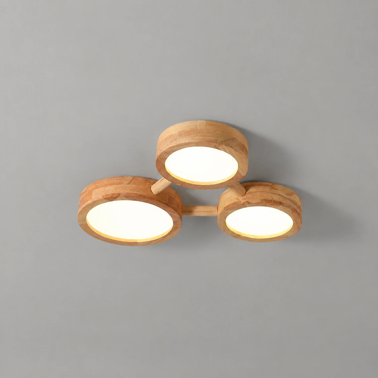 Multi-Heads Wood Retro LED Ceiling Light - Lumpaz