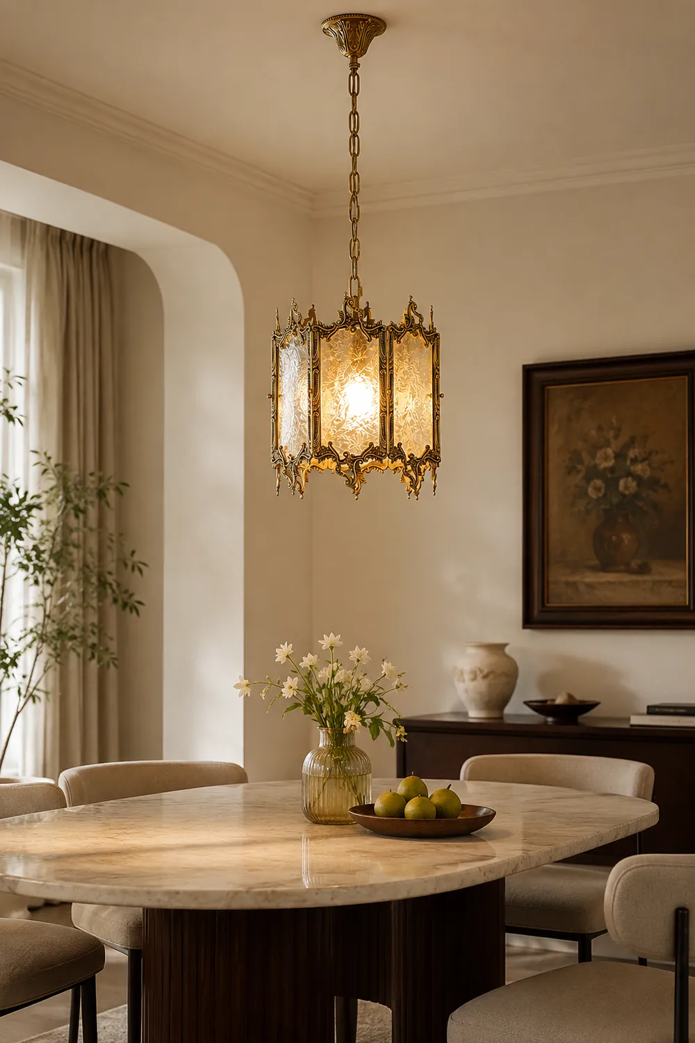 Gorgeous Brass Lantern Pendant Lamp - Lumpaz