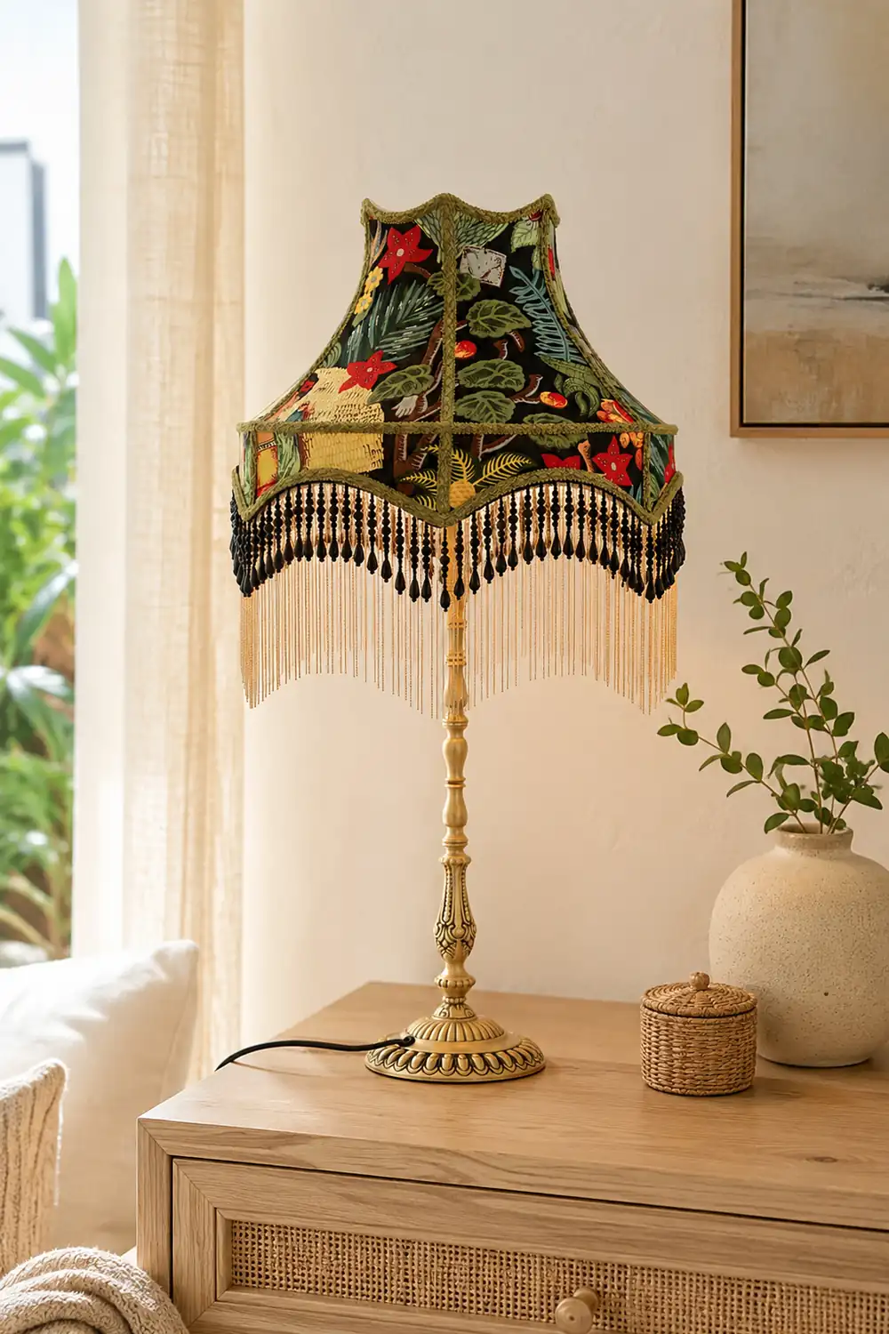 Retro Peony Table Light - Lumpaz